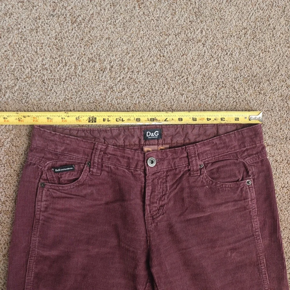 Vintage D&G Dolce & Gabbana Corduroy Pants Comfort‎ Fit Boot Cut Women's Sz 32